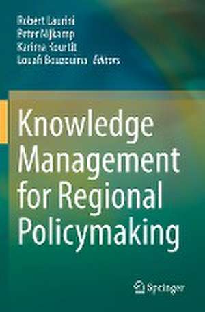 Knowledge Management for Regional Policymaking de Robert Laurini