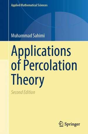 Applications of Percolation Theory de Muhammad Sahimi