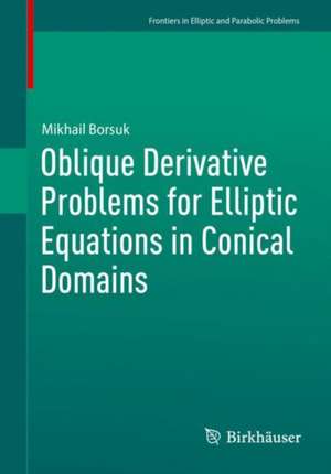 Oblique Derivative Problems for Elliptic Equations in Conical Domains de Mikhail Borsuk