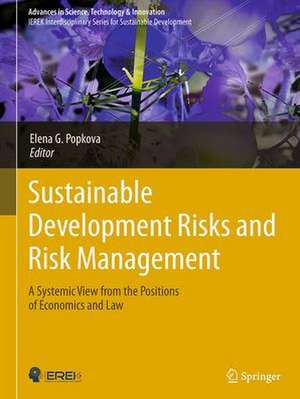 Sustainable Development Risks and Risk Management: A Systemic View from the Positions of Economics and Law de Elena G. Popkova