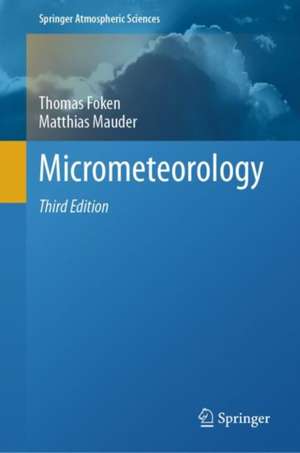 Micrometeorology de Thomas Foken