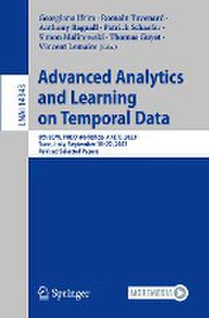 Advanced Analytics and Learning on Temporal Data: 8th ECML PKDD Workshop, AALTD 2023, Turin, Italy, September 18–22, 2023, Revised Selected Papers de Georgiana Ifrim