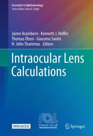 Intraocular Lens Calculations de Jaime Aramberri