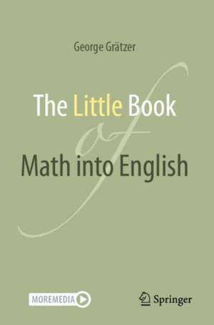 The Little Book of Math into English de George Grätzer