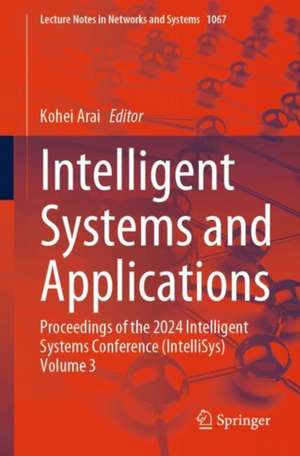 Intelligent Systems and Applications de Kohei Arai