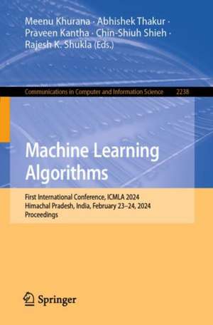 Machine Learning Algorithms de Meenu Khurana