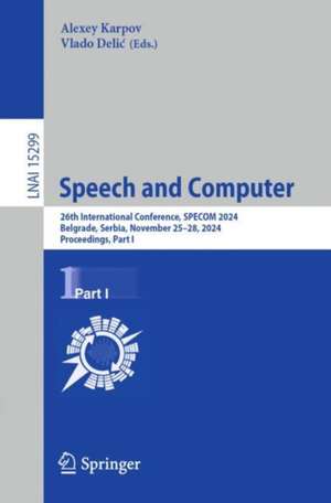 Speech and Computer de Alexey Karpov