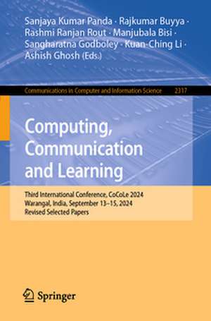 Computing, Communication and Learning de Sanjaya Kumar Panda