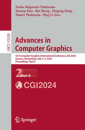 Advances in Computer Graphics de Nadia Magnenat-Thalmann