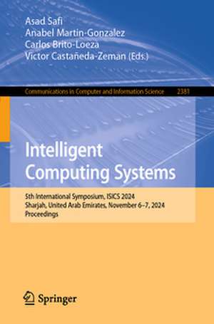 Intelligent Computing Systems de Asad Safi