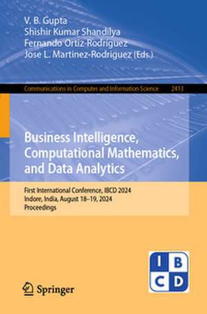 Business Intelligence, Computational Mathematics, and Data Analytics de V. B. Gupta