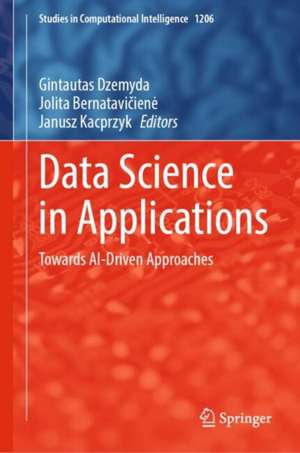 Data Science in Applications de Gintautas Dzemyda