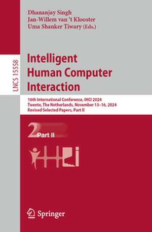Intelligent Human Computer Interaction de Dhananjay Singh
