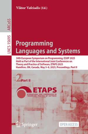 Programming Languages and Systems de Viktor Vafeiadis