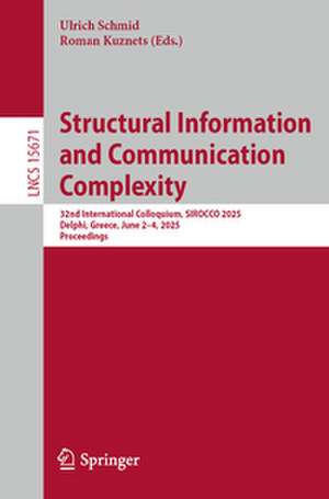 Structural Information and Communication Complexity de Ulrich Schmid