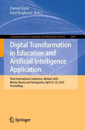 Digital Transformation in Education and Artificial Intelligence Application de Daniel Vasi¿
