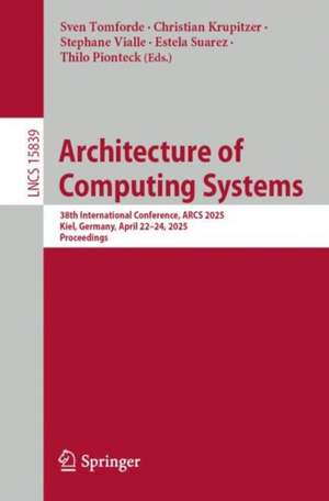 Architecture of Computing Systems de Sven Tomforde