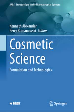 Cosmetic Science de Kenneth Alexander