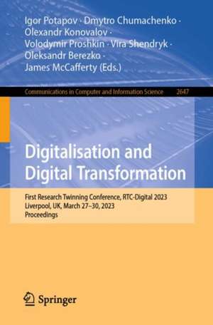 Digitalisation and Digital Transformation de Igor Potapov
