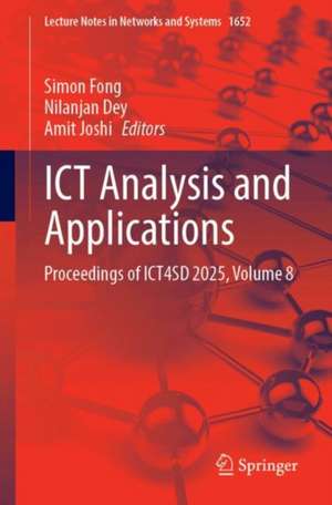 ICT Analysis and Applications de Simon Fong