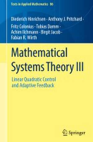 Hinrichsen, D: Mathematical Systems Theory III