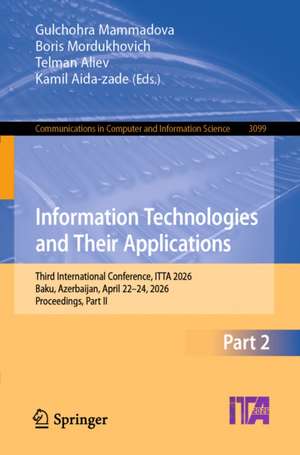 Information Technologies and Their Applications de Boris Mordukhovich