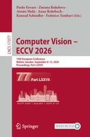 Computer Vision - ECCV 2026 de Anna Rohrbach