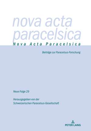 NOVA ACTA PARACELSICA 29 2021