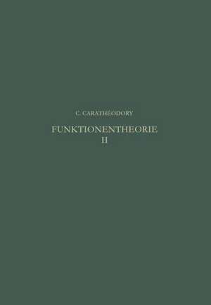 Funktionentheorie de C. Caratheodory