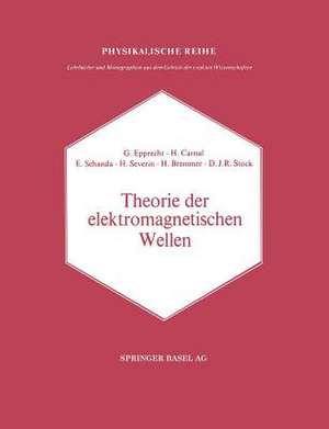 Theorie der elektromagnetischen Wellen: Nach Vorträge im Nachrichtentechnischen Kolloquium der Universität Bern de Schanda