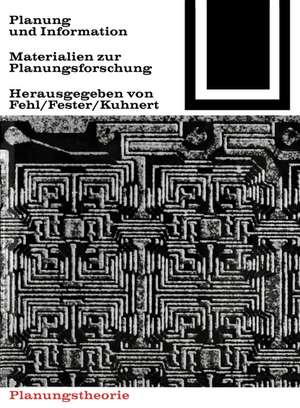 Planung und Information de Gerhard Fehl