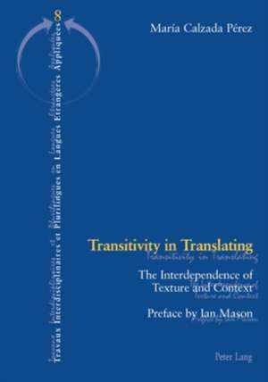 Transitivity in Translating de María Calzada Pérez