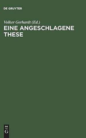 Eine angeschlagene These: Die 11. Feuerbach-These von Karl Marx im Foyer der Humboldt-Universität zu Berlin de Volker Gerhardt