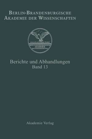 Band 13 de Berlin-Brandenburgische Akademie der Wissenschaften