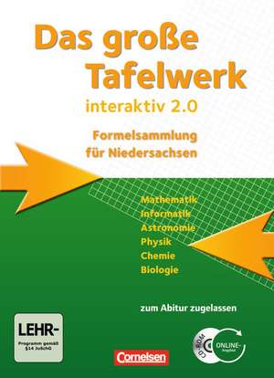 große Tafelwerk interaktiv 2.0 Niedersachsen. Schülerbuch de Willi Wörstenfeld