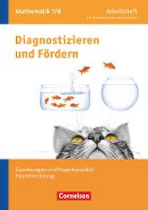 Diagnostizieren und Fördern in Mathematik 7./8. Schuljahr - Arbeitsheft - Allgemeine Ausgabe de Lothar Flade