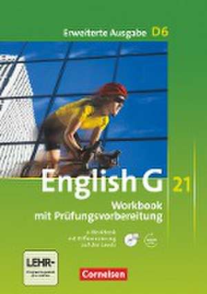 English G 21. Erweiterte Ausgabe D 6. Workbook mit CD-ROM (e-Workbook) und Audio-Materialien. Ohne Lösungsschlüssel de Jennifer Seidl