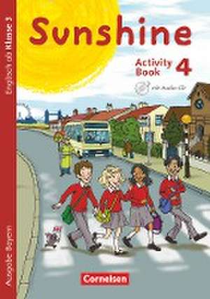 Sunshine 4. Jahrgangsstufe. Activity Book mit Audio-CD, Minibildkarten und Faltbox. Bayern de Tanja Beattie