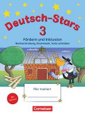 Deutsch-Stars 3. Schuljahr. Fördern und Inklusion - Übungsheft. Mit Lösungen de Ruth Dolenc-Petz