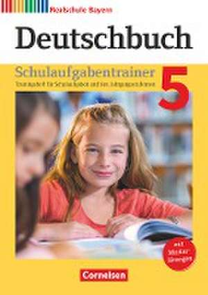 Deutschbuch - Realschule Bayern 5. Jahrgangsstufe - Schulaufgabentrainer mit Lösungen de Gertraud Bildl