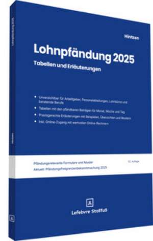 Lohnpfändung 2025 de Udo Hintzen