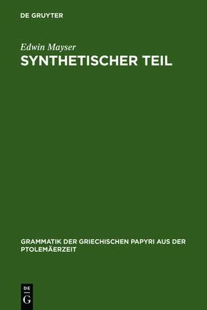 Synthetischer Teil de Edwin Mayser