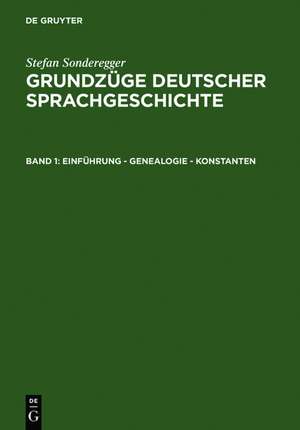 Einführung - Genealogie - Konstanten de Stefan Sonderegger