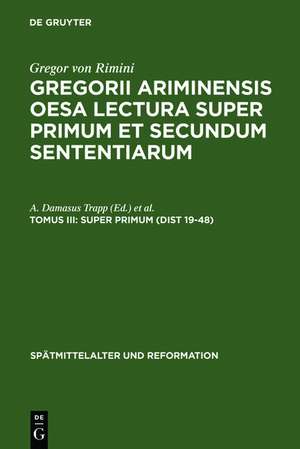 Super Primum (Dist 19-48) de Heiko A. Oberman