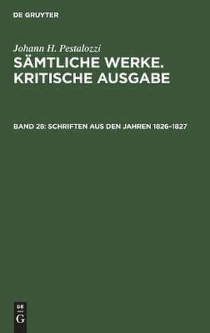 Schriften von 1826 bis 1827 de Emanuel Dejung