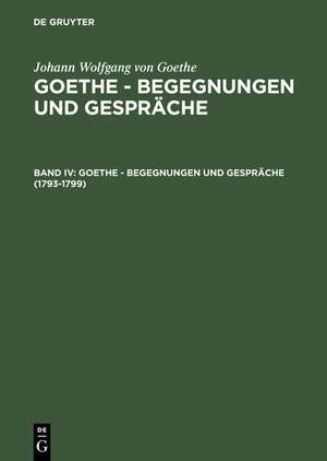 1793-1799 de Johann Wolfgang von Goethe