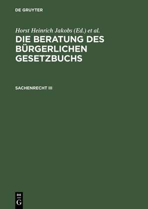 Sachenrecht III: Grundbuchordnung de Horst Heinrich Jakobs