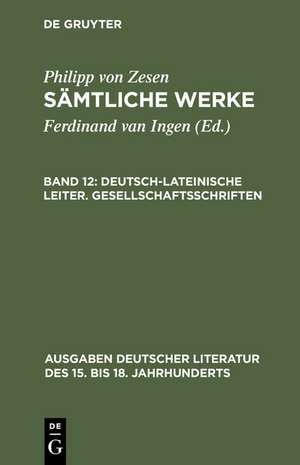 Deutsch-lateinische Leiter. Gesellschaftsschriften de Ulrich Maché