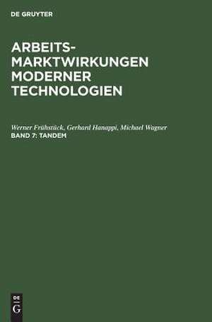 Tandem: Innovationsaktivitäten im wirtschaftlichen Funktionsgefüge der Bundesrepublik Deutschland de Werner Frühstück