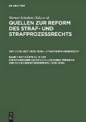 Entwürfe zu einer Strafverfahrensordnung und einer Friedens- und Schiedsrichterordnung (1936-1939) de Werner Schubert